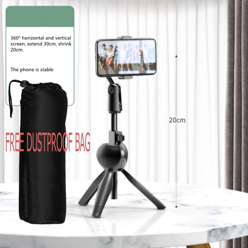 BUFONA NEW COLLECTION Strong Tripod stand + Dustproof Bag with Clip Mobile stand Clip for camera|| PZB-ZJ006-B42 Gimbal for smartphone|mobile phone stand|Multi-Use Selfie Stick Desktop Online Course Video Recording Special Design for Streaming, Video Blogs, Online Classes, Presentation, Creating Pro