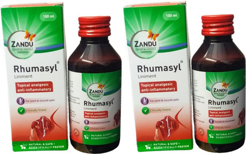 ZANDU Rhumasyl Liniment (PACK OF 2)(Pack of 2, 100 ml, 100 ml)