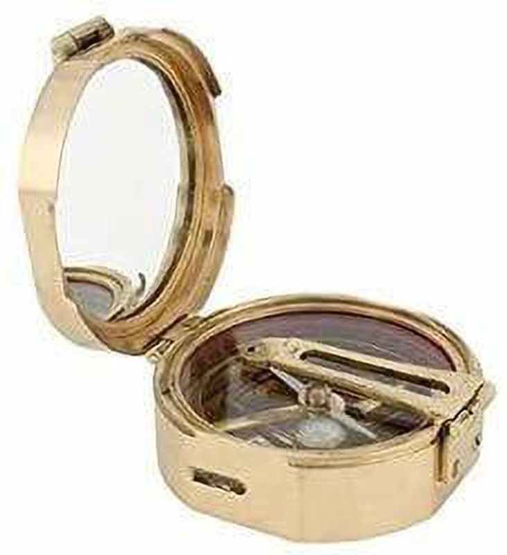 VISHAL Brunton Compass Brass Compass(Yellow)