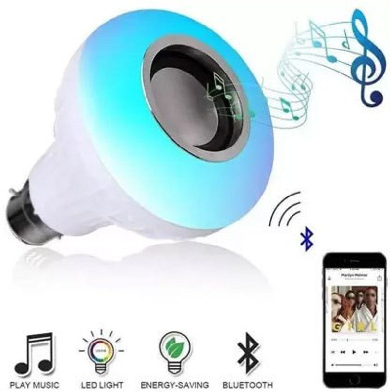 Planetoid MUSICAL BULB 7W RBG LED and 3 W Bluetooth Stereo Speaker Home Party Decoration Smart Bulb