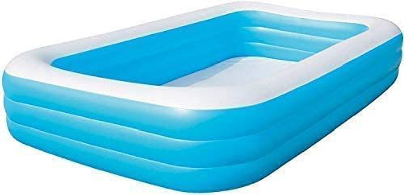 Bestway Adults Spa Swimming Bath Tub with Pump 10 Feet Blue (with Electric Pump) Inflatable Swimming Pool(Blue)
