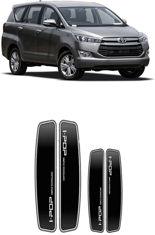 I-POP Plastic Car Door Guard(Black, Pack of Pack Of 4Pcs For Toyota Innova Crysta, Toyota, Innova)