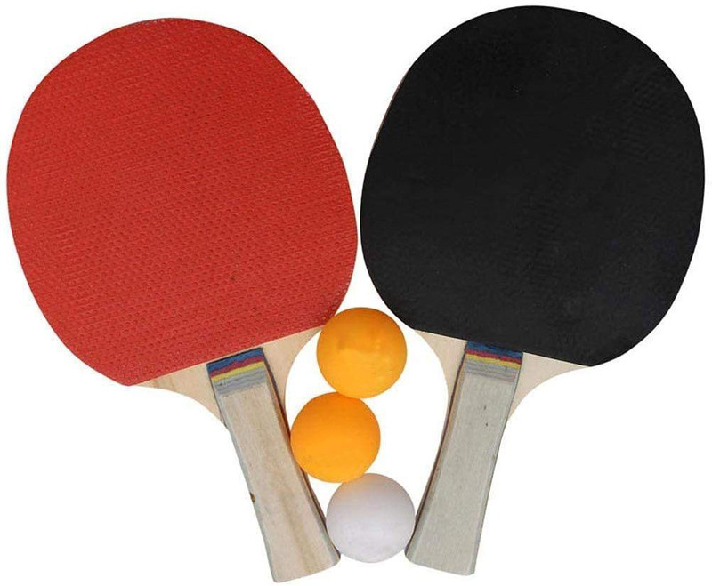 Craftwings Table Tennis Rackets Set with 3 Balls for Home Indoor for Kids Pack of 1 Multicolor Table Tennis Racquet(Pack of: 2, 400 g)