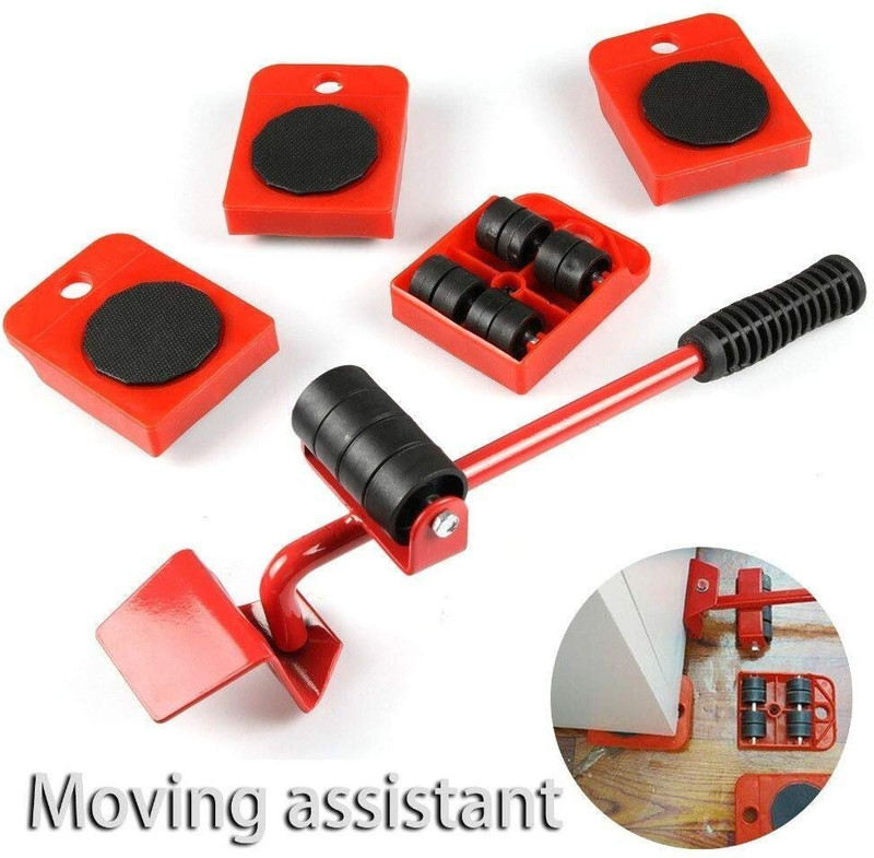 hexa hub Heavy Furniture Shifting Tool & Lifter Roller and Mover Tool Set 4Pcs Casters Kits 360 Degree Rotatable Pads for- Suitable for Sofas, Couches, Refrigerators (Multicolor) Heavy Furniture Shifting Tool & Lifter Roller and Mover Tool Set 4Pcs Casters Kits 360 Degree Rotatable Pads for- Suitabl
