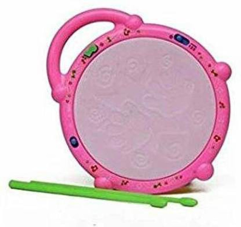 WHITE POPCORN Musical Flash Drum(Multicolor)