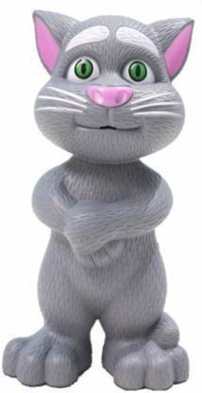 WHITE POPCORN Talking Tom Cat with Touch Recording Story(Multicolor)