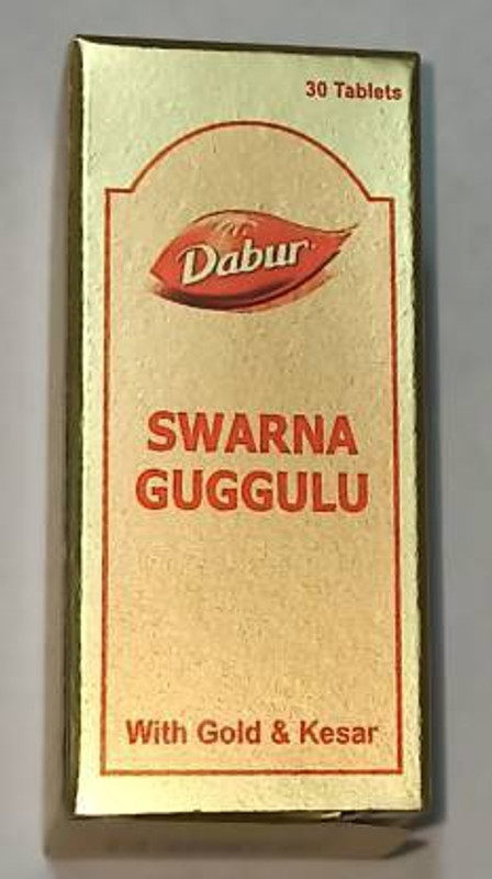 Dabur Swarna guggulu pack of 2(each of 30 Tablets)(Pack of 2, 30 Tablets, 30 Tablets)