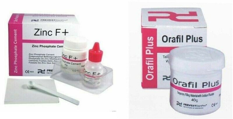 pyrax Zinc F + Dental Products and Orafil Plus Dental Elevator