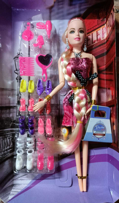 Cri8Hub Beautiful Fashion Doll with Long & Silky Hair doll(Multicolor)
