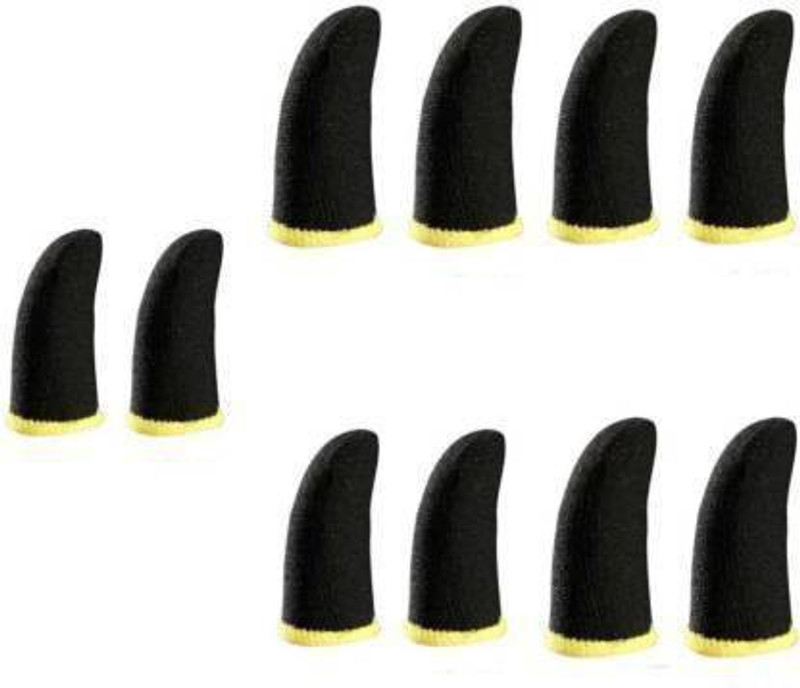 HouseOfCommon Finger Sleeve 5Pairs,Black-Yellow Finger Sleeve (Pack of 10) Finger Sleeve(Pack of 10)