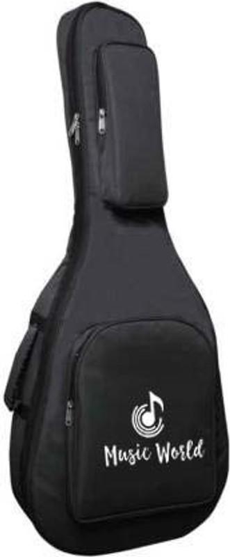 Music World Acoustic Guitar Cover Foam Padded For All 38; 39; 40; 41; 42 Inches Guitar Like - Fender; Yamaha; Cort; Ibanez; Xtag; Ashton; Kadence; Vault; Hobmer; Givson; Kaps; Rocks & All Other Brands (BL)+ Guitar Bag Guitar Bag Guitar Bag Guitar Bag