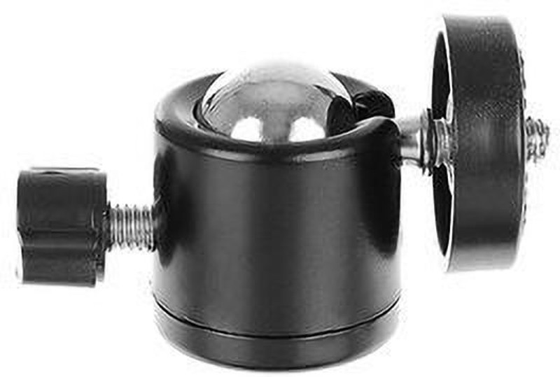 IMMUTABLE 69 RT-PRO- Best Tripod Stand Ball Head 360 Degree Rotating Tripod Mount Tilt Pan Bracket Holder Mount Ball Head for Mobile, DSLR Camera Camcorder, Light Stand Tripod Ball Head(Black, Supports Up to 1000 g)