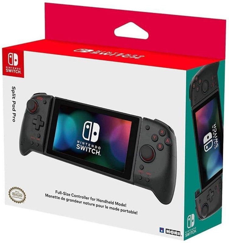 NINTENDO Switch Hori Split Pad Pro (Black) Ergonomic Controller for Handheld Mode Gamepad(Black, For Switch)