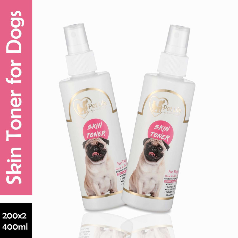 Pet Life Pure Organic Skin Toner Spray For Cat Skin Allergy, Redness, Itchiness, Fungal Infection, Restores Skin Health & Moisture - Safe & Effective Cat Friendly Formula For All Cat Breeds 200 ml Pet Coat Cleanser(Suitable For Cat)