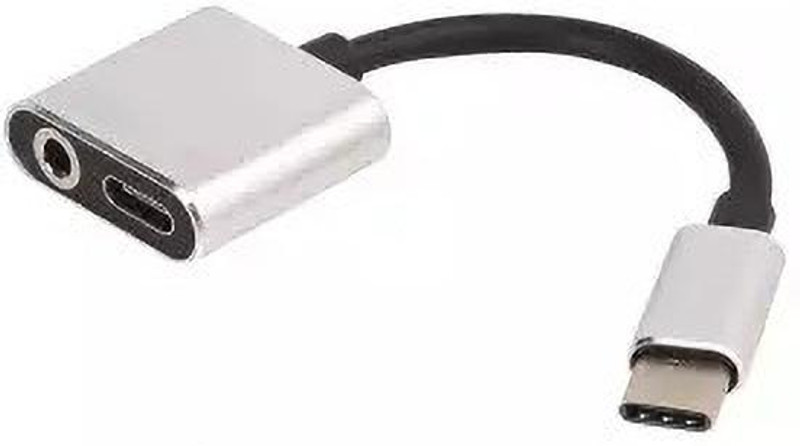 IMMUTABLE White 54 RT-PRO- Type C USB Charging Cable Converter Earphone Headphone Hands-Free Type-C to 3.5 mm Head Aux Audio USB Cable and Headphone Phone Converter(ANDROID)