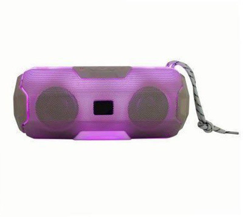 NKL Portable Rechargeable Wireless Multimedia LED Light Bluetooth Rechargeable Speaker with dual speaker /built in power bank /built in FM radio /mini portable with most powerful sound speaker Car/Laptop/Home audio & gaming With USB/FM/TF card & line in aux supported Bass Waterproof Extra Bass Sound