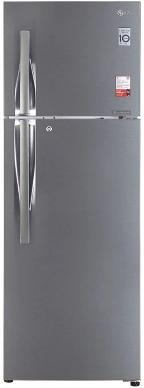 LG Frost Free 335 L Double Door Refrigerator (GL-I372RPZY, Shiny Steel) 1