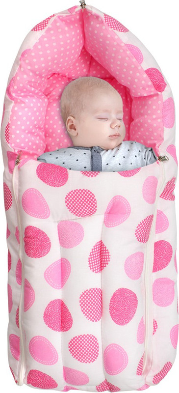 Pretty Krafts Cotton Bed - Carry Bed Baby Sleeping Bag – Nest for Sleeping for 0-6 Months Sleeping Bag