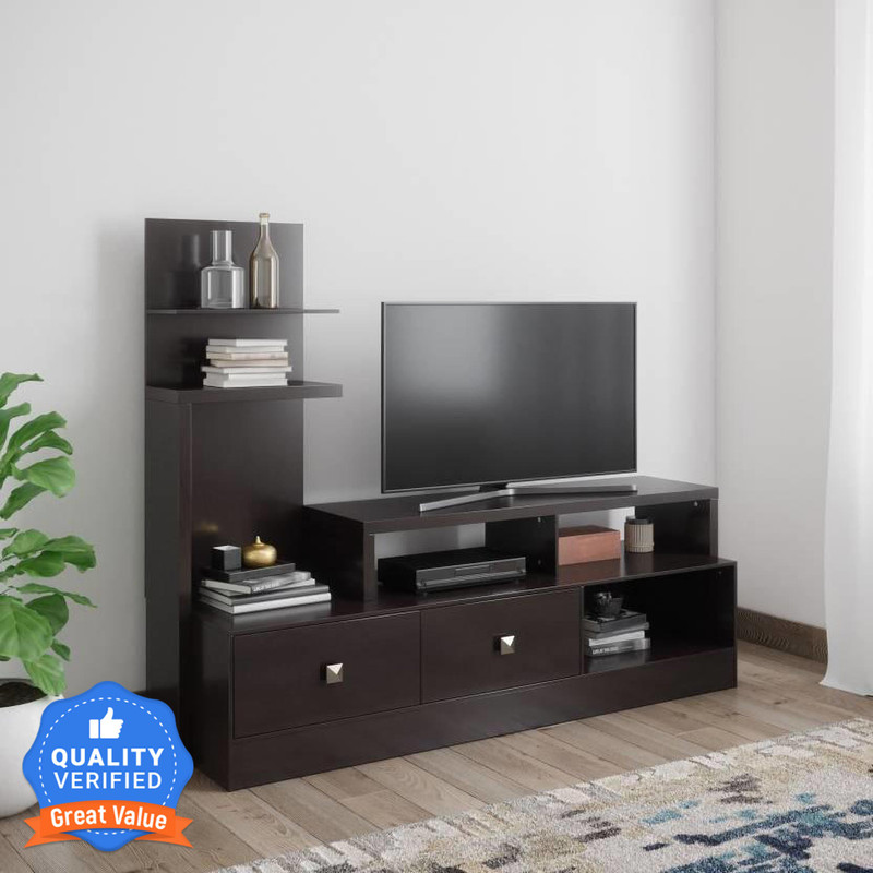 @Home by nilkamal Aroy Engineered Wood TV Entertainment Unit(Finish Color - Wenge, Knock Down) @Home by nilkamal Aroy Engineered Wood TV Entertainment Unit(Finish Color - Wenge, Knock Down)