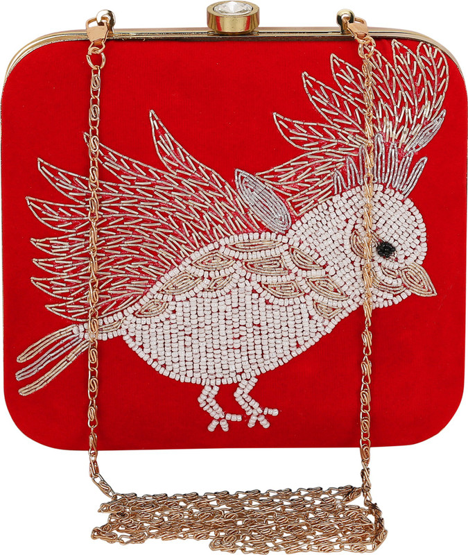Anandi Party Red Clutch