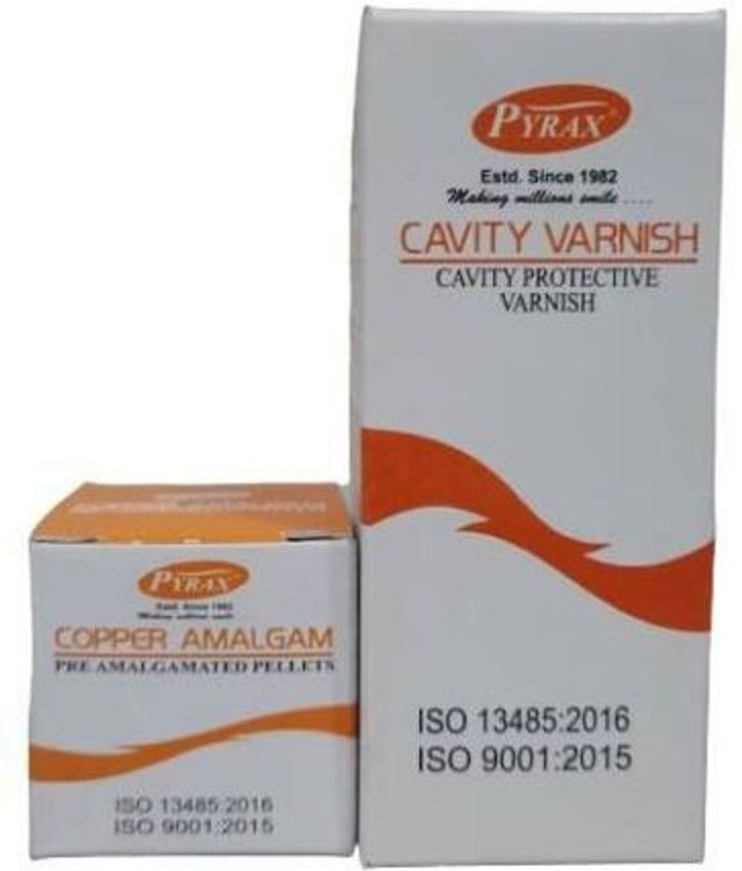 pyrax Dental Cavity Varnish & copper amalgam Dental Elevator