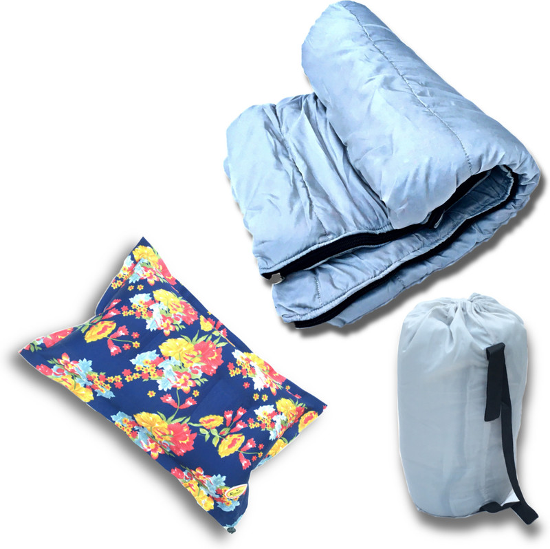 Aim Emporium Best Sleeping bags for Traveling with Air Pillow Sleeping Bag(Silver)