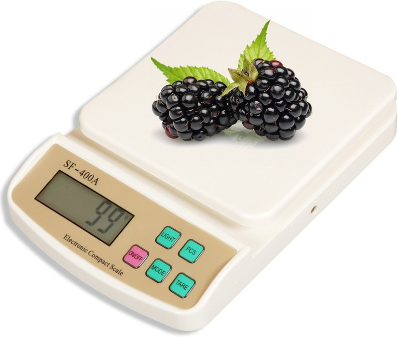 Qozent Digital 1Gm-10 Kg Weight Scale Lcd Kitchen Weight Scale Machine Measure for measuring fruits,shop,Food,Vegetable,vajan,offer,kata,weight machine Weighing Scale for grocery,kata,taraju,sh Weighing Scale(White)