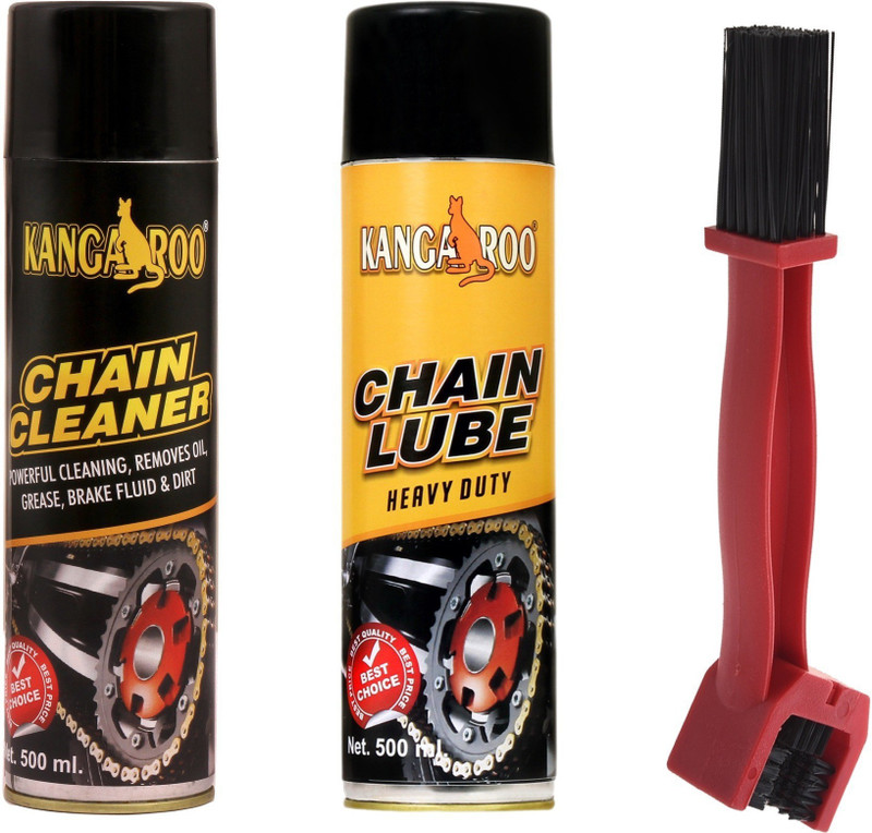 KANGAROO Chain Lube + Chain Clean + Brush Combo
