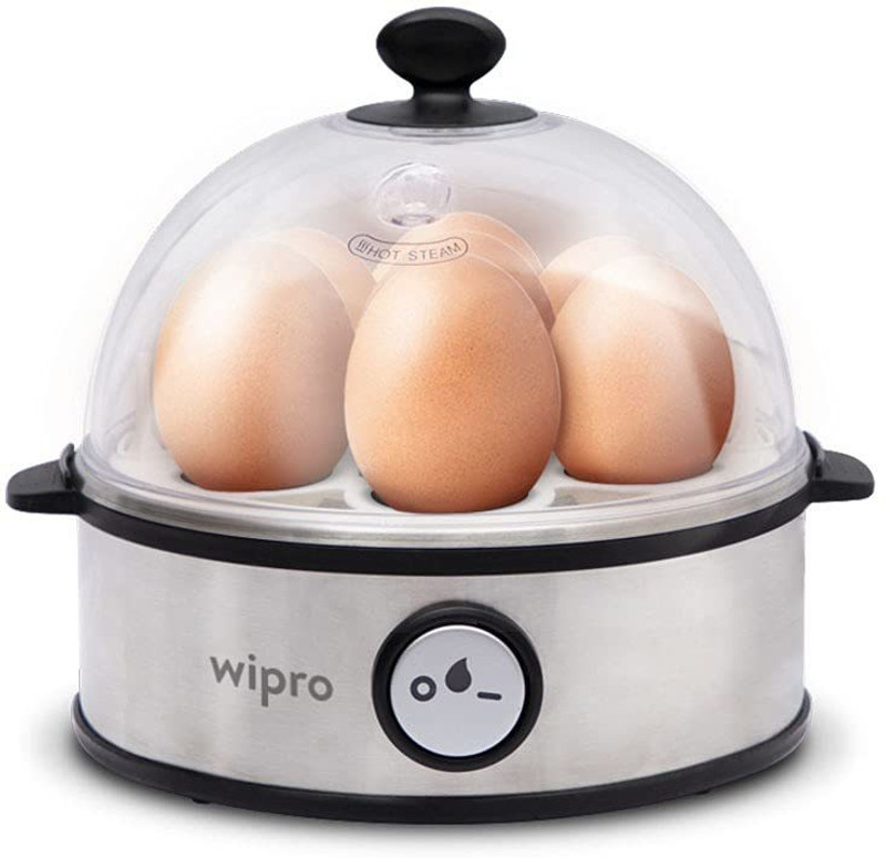 Wipro Vesta Electric Egg Boiler, 360 W, 3 Boiling Modes, Stainless Steel Body and Heating Plate, Boils up to 7 Eggs at a time, Automatic Shut Down Vesta Egg Cooker(7 Eggs)