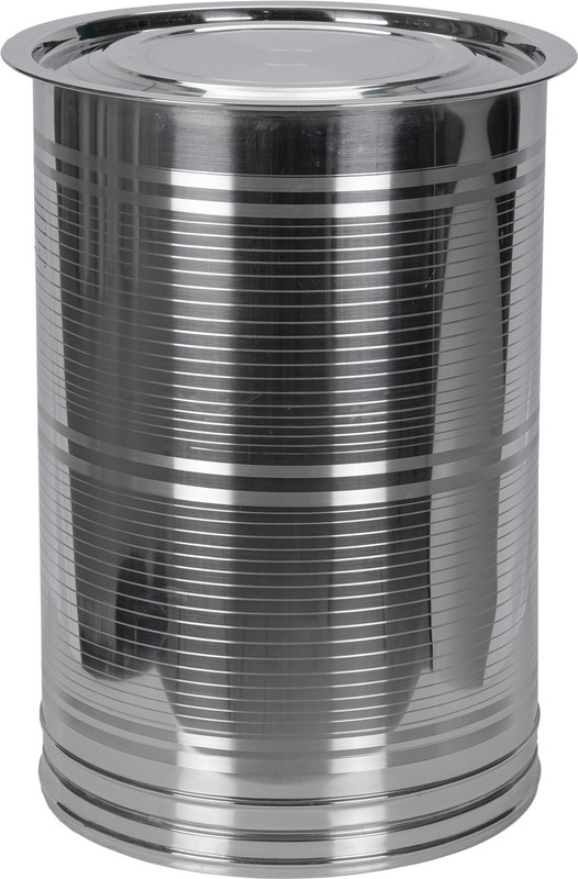 KECHZY Stainless Steel Kothi Stainless Steel Kothi/Drum for Storing Water/Heavy Duty, Leak Proof, Corrosion Resistance Container for Kitchen Storage/Atta Drum, Water Pawali/Kothi Drum for Grains (20 Liters, Silver) 20 L Drum(Silver, Pack of 1)