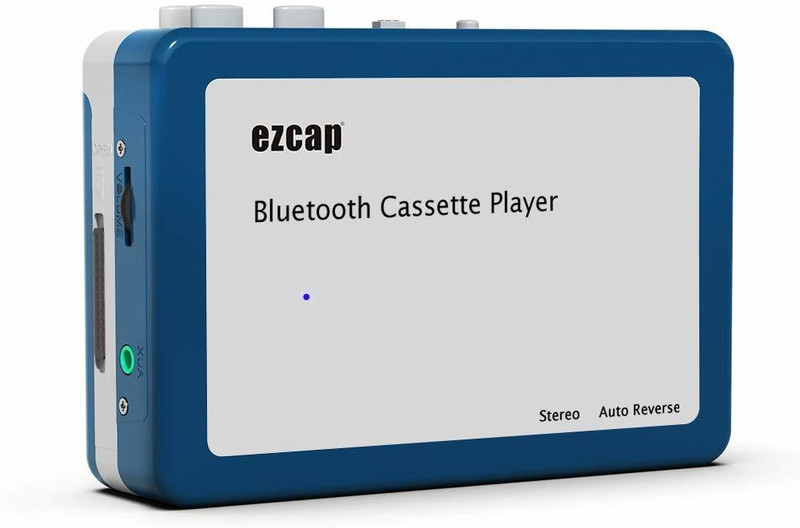 microware EZCAP 215 Walkman Bluetooth Cassette Player Converter Retro Tape Music to Bluetooth Earphone Speaker MP3 Player(Blue, 2.4 Display)