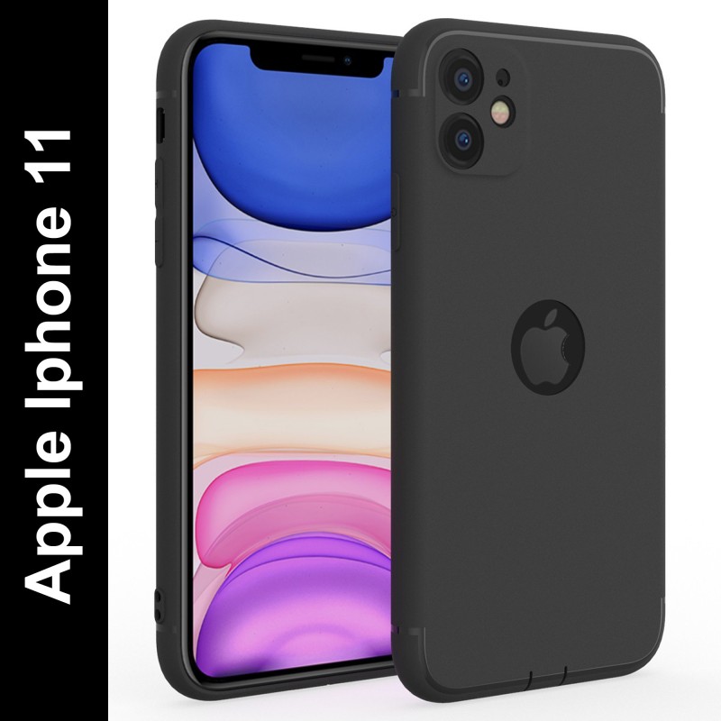 GadgetM Back Cover for Apple Iphone 11(Black, Camera Bump Protector, Silicon, Pack of: 1)