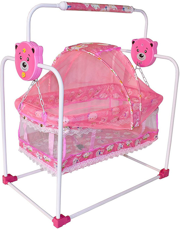moreyaji BEST Pink BABY CRADLE PREMIUM|BEST IN SEGMENT FOR BABY With Mosquito Net Baby Jhula,Baby Paalna Newborn Baby LittleNest Bassinet Cradle with Mosquito Recommened For Cradle For Baby With Net And Swing kids Cradle Baby Cradle Mosquito Net Cradle baby cradle jhula swing(Pink)