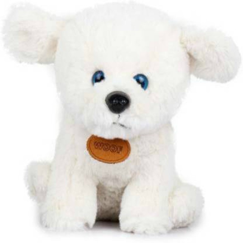 Love And Joy Premium Quality Dog Stuffed Toy - 25 cm(White)
