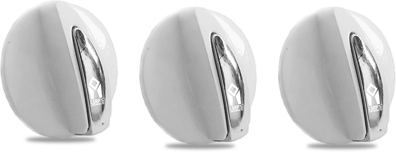 LSRP's Universal Fit Set of 3 knob suitable with LG semi automatic washing machine – round premium pp made knob Compatible for LG washing machine – LG knobs – LG Washing Machine knobs – LG Semi Automatic Washing Machine Knob – Grayish White Appliance Knob