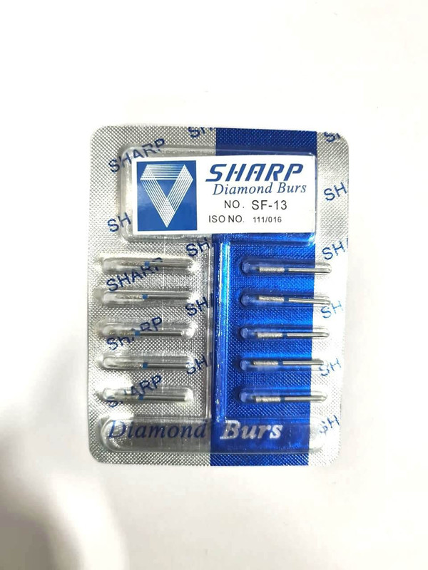 pyrax Dental Diamond Burs 5pc SF-13 Dental Elevator