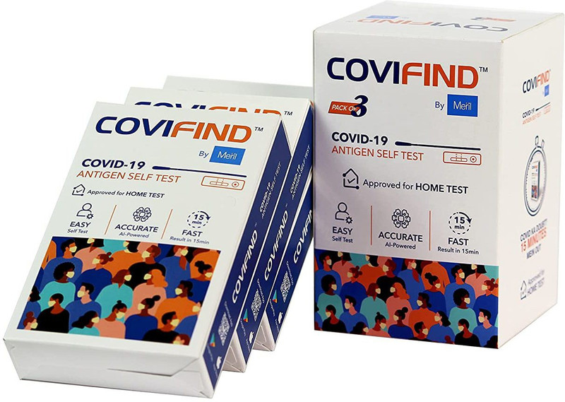 CoviFind Covid-19 Rapid Antigen Test Kit- ICMR Approved Covid Test Kit for Home Use Antigen Self Test Kit