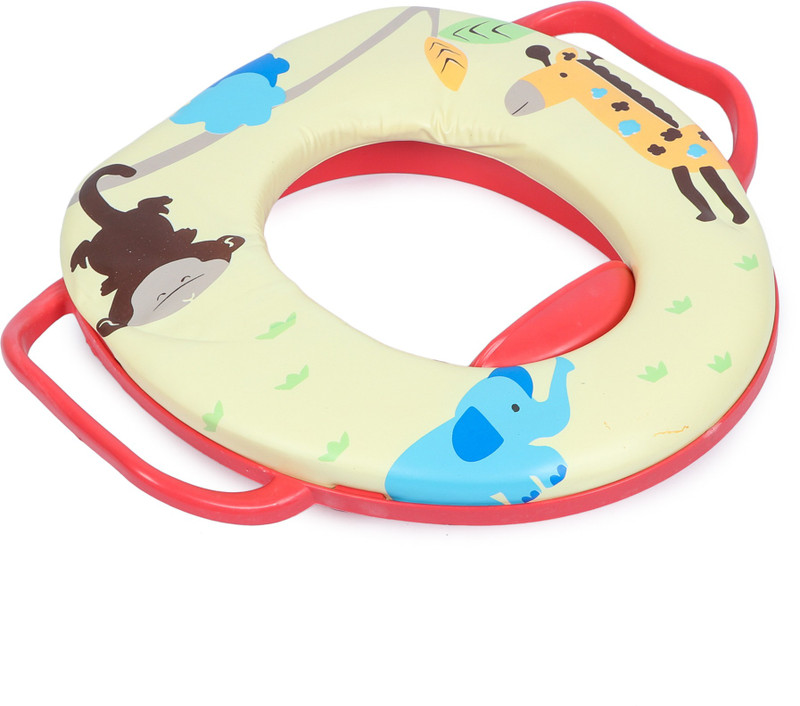 Rubela Portable Plastic Baby/Infant/Kids Printed Soft Padding Potty Training Toilet Lavatory Seat with Handles Multicolor - Upto 3 Years Potty Seat(Multi colors)
