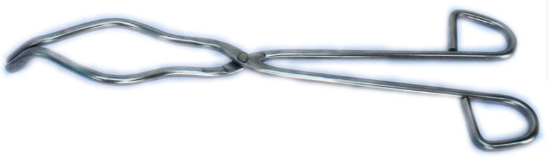 THE LABWORLD Steel tong 12 inches long for laboratory general purpose use with curves to hold hot surface steel tong 12 inches for laboratory general use to hold hot surfaces 30 cm Utility Tongs(Pack of 1)