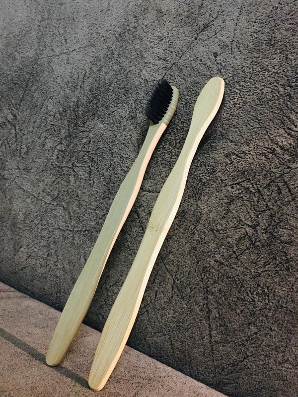 IMVELO Bamboo Toothbrush with Charcoal Activated Soft Bristles | Adult - Pack of 10 Soft Toothbrush(Pack of 10)