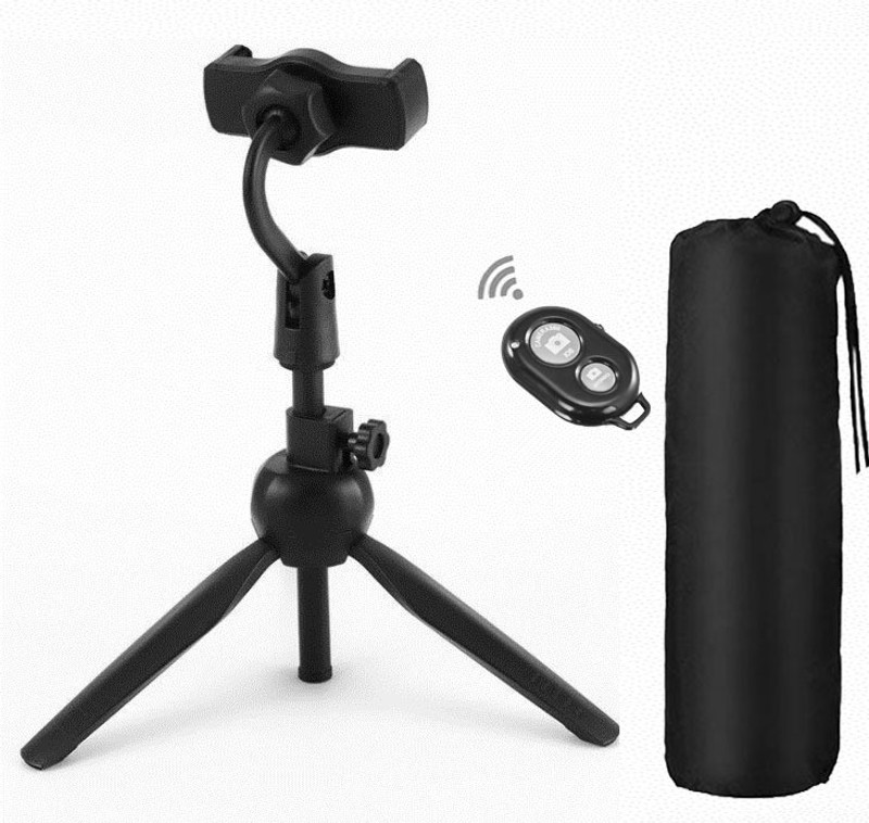 POZUB TOP HOT SELLING MOBILE STAND + SELFIE BLUETOOTH REMOTE + CARRYING BAG | F42 Tripod stand for camera|| PZUB-42 Gimbal for smartphone|mobile phone stand| Multi-Use Selfie Stick Desktop Online Course Video Recording || Camcorder tripod|| Camera mount|| Extendable tripod||Three-Dimensional Head &