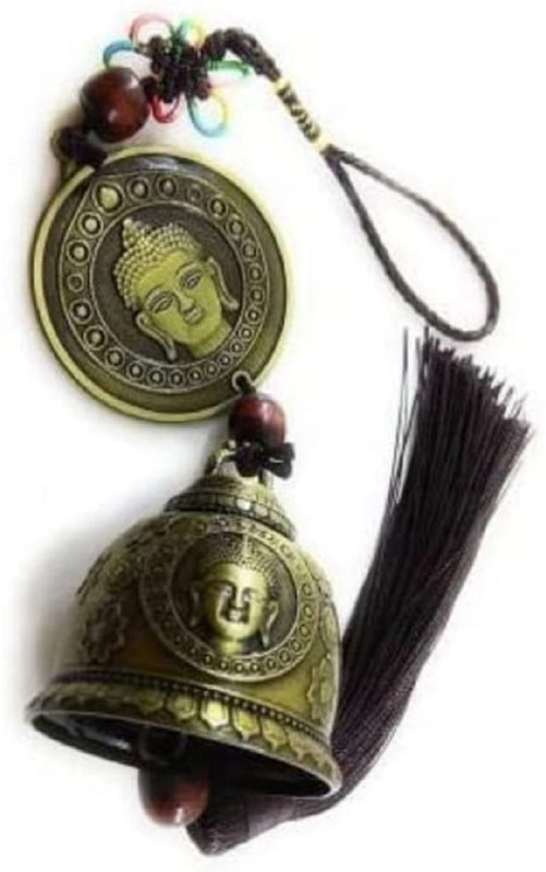 Love Kart Buddha Bell Ca Hanging LK-7702 Car Hanging Ornament(Pack of 1)