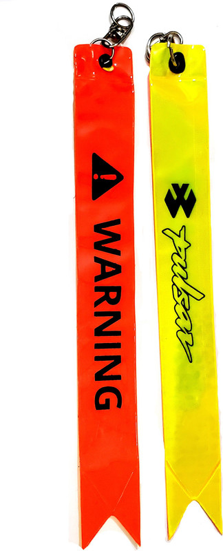 ShopTalk Safety Tag / Warning tag Fluorescent Reflector in Night Glow Like LED Light Fashion Modification Hanging Tie Ribbon Pulsar Key Chain