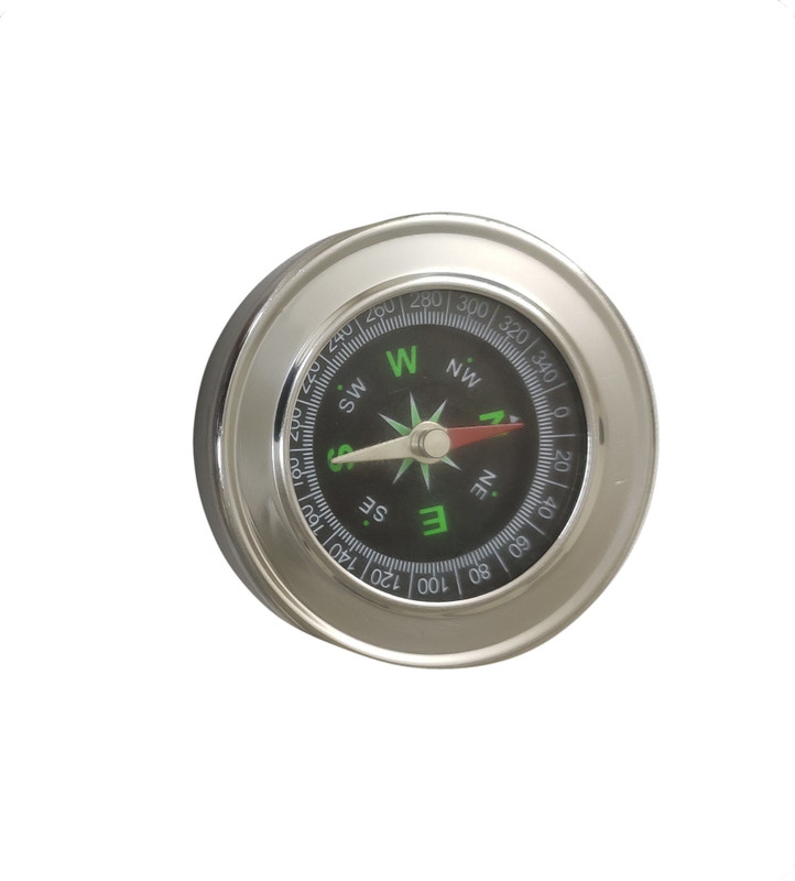 Artshai High Accuracy Magnetic Direction Compass for School Girls, Kids, Mandala Art, Boys Compass(Silver)
