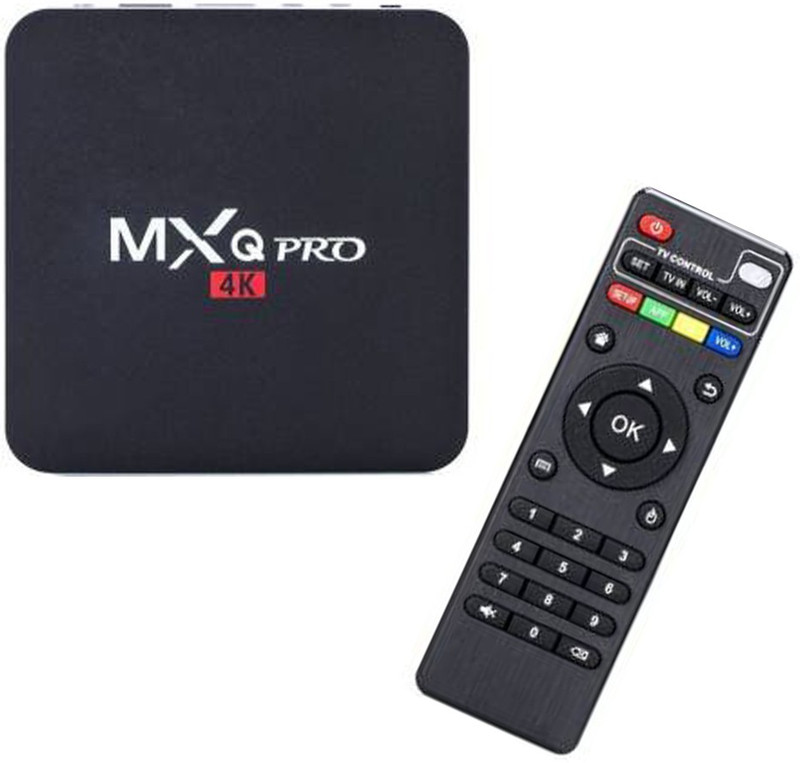 13-HI-13 HEAVY BODY & 4K Android 10.1 TV SET TOP Box 4GB RAM/32GB ROM MXQ 5G Wi-Fi Smart TV Set Top Box Media Streaming Device Media Streaming Device(Black)