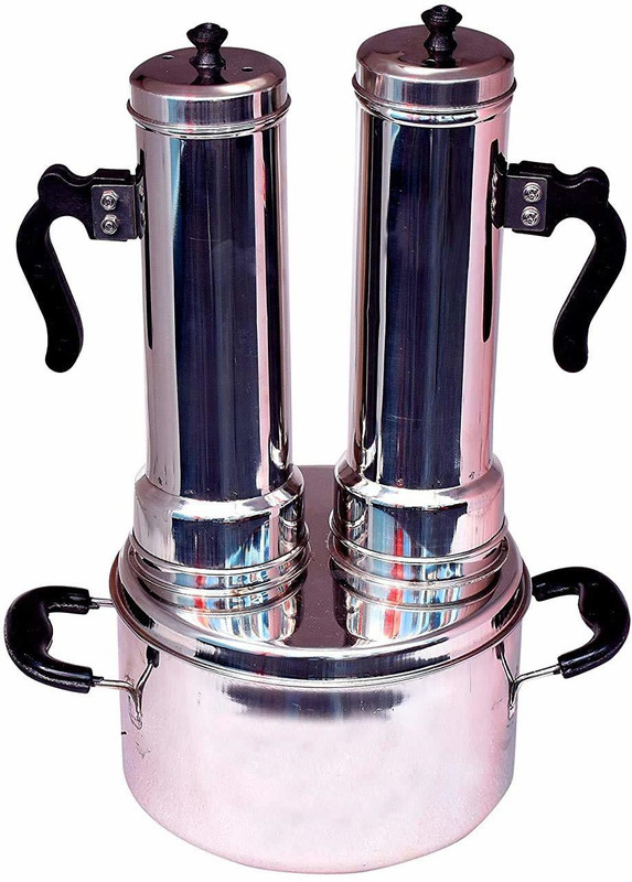 MYNAKSHA puttu Steamer with cap Stainless Steel Steamer(2 L)