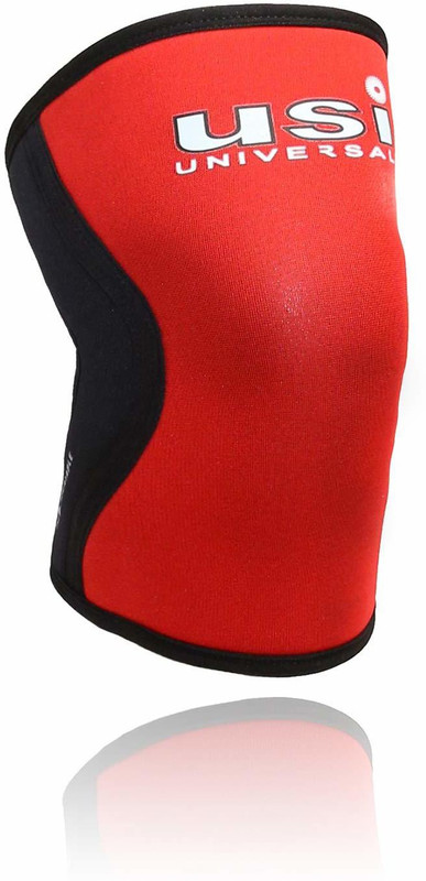 usi Knee Support , KS7-7mm Knee Sleeves Support for Fitness, Cross Training, Knee Support(Red)