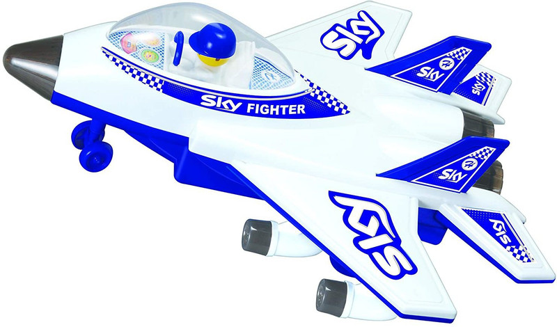 Veryke Push Back High Quality Sky Fighter Plane Toy Gift for Kids(White, Pack of: 1)