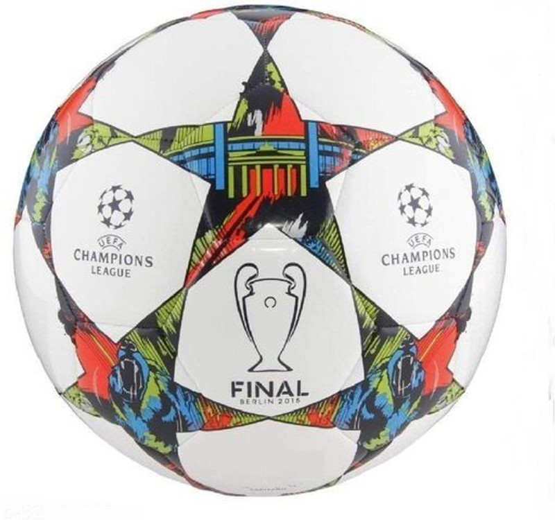 MRS Colorful Star Champion Football - Size: 5 (Pack of 1, Multicolor) Football - Size: 5(Standard, Pack of 1, Multicolor)
