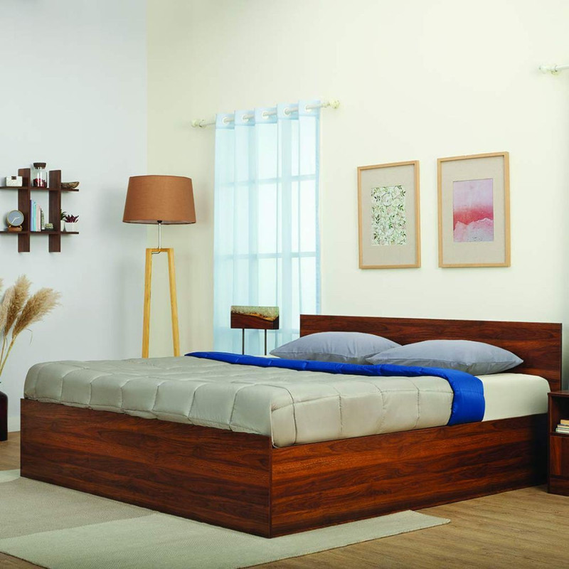 Wakefit Taurus Engineered Wood Queen Box Bed(Finish Color - Walnut, Delivery Condition - Knock Down) Wakefit Taurus Engineered Wood Queen Box Bed(Finish Color - Walnut, Delivery Condition - Knock Down)